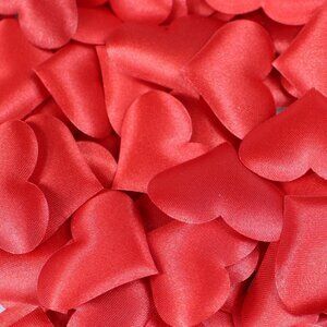 200pc Heart Shape Petals Wedding Valentines Decoration Party Supply Red only